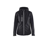 Blakläder 491925179992X-Small Ladies Softshell Jacket, Black/Silver, X-Small