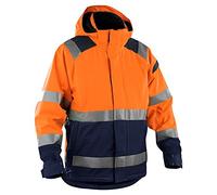 Blakläder 4987198753894XL Size 4X-Large High Visibility Jacket - Orange/Navy Blue