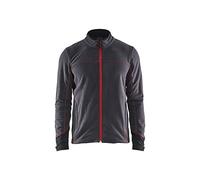 Blakläder 499510109756XXL Size 2X-Large Micro Fleece Jacket - Dark Grey/Red