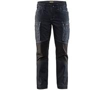 Blakläder 715911428999C34 Size C34 Women Service Trousers - Navy Blue/Black