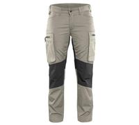 Blakläder 715918452799C40 Size C40 "Stretch" Ladies Trousers - Stone Grey/Black