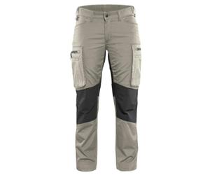 Blakläder 715918452799C40 Size C40 "Stretch" Ladies Trousers - Stone Grey/Black