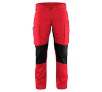 Blakläder 715918455699C48 Size C48 "Stretch" Ladies Trousers - Red/Black