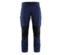 Blakläder 715918458999C36 Size C36 "Stretch" Ladies Service Trousers - Navy Blue/Black