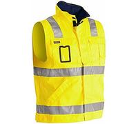 Blakläder 850518043389S Size Small Cl.2 "High Vis" Vest - Yellow/Navy Blue