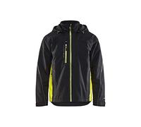 BLÅKLÄDER Blaklader 47901977 Shell Jacket, Black/Yellow, Size 4XL