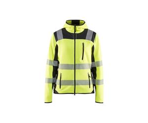 BLÅKLÄDER Blaklader 496721203389L Women's Cardigan, High Vis Yellow/Navy, Size L