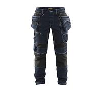 BLÅKLÄDER Craftsman trousers denim stretch Men 33L Navy blue/Black