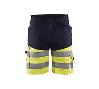 BLÅKLÄDER Hi Vis Shorts Men 32R Navy Blue/Yellow
