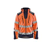 BLÅKLÄDER Hi Vis Softshell Men M Orange/Navy blue
