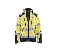 BLÅKLÄDER Hi Vis Softshell Men XXL Yellow/Navy Blue