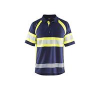 BLÅKLÄDER Hi Vis UV polo shirt Men 4XL Navy blue/Yellow
