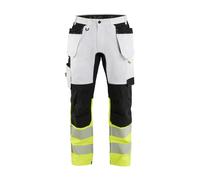 Blakläder High Visibility Stretch Work Pants White Reflective Stripes 1775
