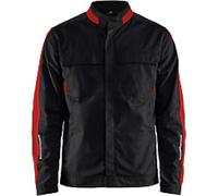 BLÅKLÄDER Jacket 44441832 Cotton, Elastolefin, PL (Polyester) Black, Red Size XS