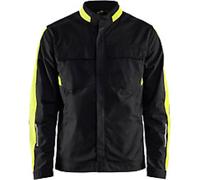BLÅKLÄDER Jacket 44441832 Cotton, Elastolefin, PL (Polyester) Black, Yellow Size 4XL