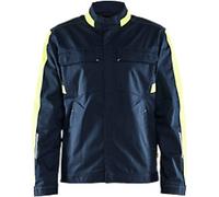 BLÅKLÄDER Jacket 44441832 Cotton, Elastolefin, PL (Polyester) Dark Navy Blue, Yellow Size 4XL