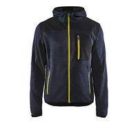 BLÅKLÄDER Knitted Sweater Men XS Dark Navy/Yellow