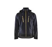 BLÅKLÄDER Softshell jacket Men 4XL Dark navy/Yellow