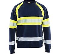 BLÅKLÄDER Sweater 33591158 Cotton Navy Blue, Yellow Size L