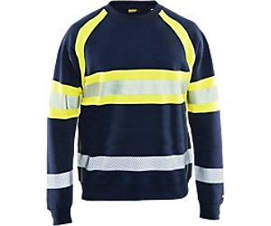 BLÅKLÄDER Sweater 33591158 Cotton Navy Blue, Yellow Size XS