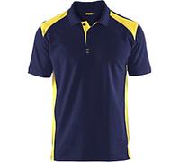 BLÅKLÄDER T-shirt 33241050 Cotton, PL (Polyester) Navy Blue, Yellow Size 4XL