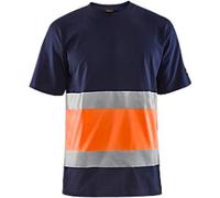 BLÅKLÄDER T-shirt 33871030 Cotton Navy Blue, Orange Size XS