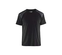 BLÅKLÄDER T-Shirt Two-Tone Men L Black/Dark Grey