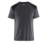 BLÅKLÄDER T-Shirt Two-Tone Men XXXL Mid Grey/Black