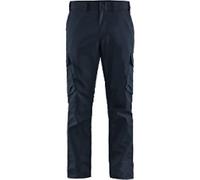 BLÅKLÄDER Trousers 14441832 Cotton, Elastolefin, PL (Polyester) Dark Navy, Black Size 33L