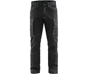 BLÅKLÄDER Trousers 14591142 Cottone, PA (Polyamide) Black Size 38R