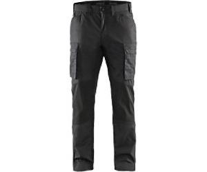 BLÅKLÄDER Trousers 14591845 Cotton, PL (Polyester) Black, Dark Grey Size 32R
