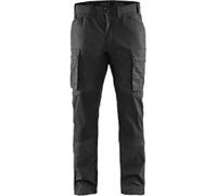 BLÅKLÄDER Trousers 14591845 Cotton, PL (Polyester) Black, Dark Grey Size 34S