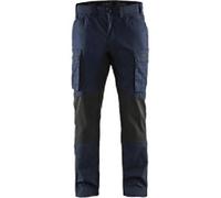 BLÅKLÄDER Trousers 14591845 Cotton, PL (Polyester) Dark Navy, Black Size 36S