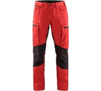 Blaklader Service red/black men's stretch polycotton work trouser #1459