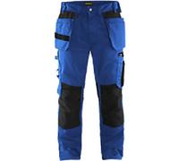 BLÅKLÄDER Trousers 15551860 Cotton, PL (Polyester) Black, Cornflower Blue Size 34S