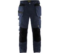 BLÅKLÄDER Trousers 15551860 Cotton, PL (Polyester) Dark Navy, Black Size 40R