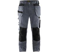BLÅKLÄDER Trousers 15551860 Cotton, PL (Polyester) Grey, Black Size 44R