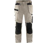 BLÅKLÄDER Trousers 15551860 Cotton, PL (Polyester) Stone, Black Size 36R
