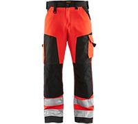 BLÅKLÄDER Trousers 15661811 Cotton, PL (Polyester) Red , Black Size 42R