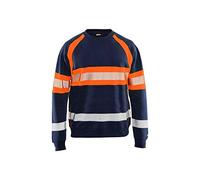 BLÅKLÄDER Unisex Hi Vis Sweater High Visibility Sweatshirt size XXXL in black/yellow