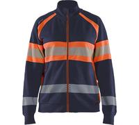 Blaklader - Dames Sweatshirt Met Rits High Vis 3505 Sz Xs - sweatknit - P2222z