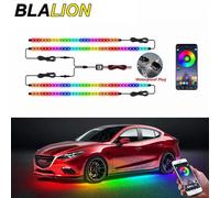 BLALION Flexible Car Underglow Light Strip 12V LED Underbody Ambient Light With App Control Neon Auto Decorative Atmosphere Lamp