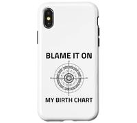 Blame It On My Birth Chart Sun Sign Rising Natal Astrology Case for iPhone X/XS