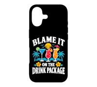 Blame It On The Drink Package Cruise Cocktail Humor Case for iPhone 17