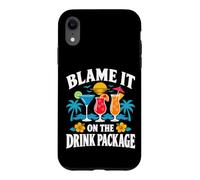 Blame It On The Drink Package Cruise Cocktail Humor Case for iPhone XR