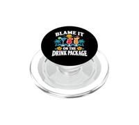 Blame It On The Drink Package Cruise Cocktail Humor PopSockets PopGrip for MagSafe
