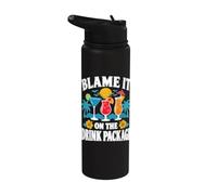 Blame It On The Drink Package Cruise Cocktail Humor Stainless Steel Insulated Water Bottle