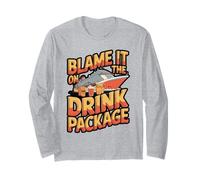 Blame It On The Drink Package Cruise Design Long Sleeve T-Shirt