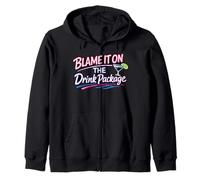 Blame It On The Drink Package Cruise Funny Party Trip 2026 Zip Hoodie