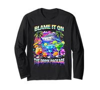Blame It On The Drink Package Cruise Ship Margarita Long Sleeve T-Shirt